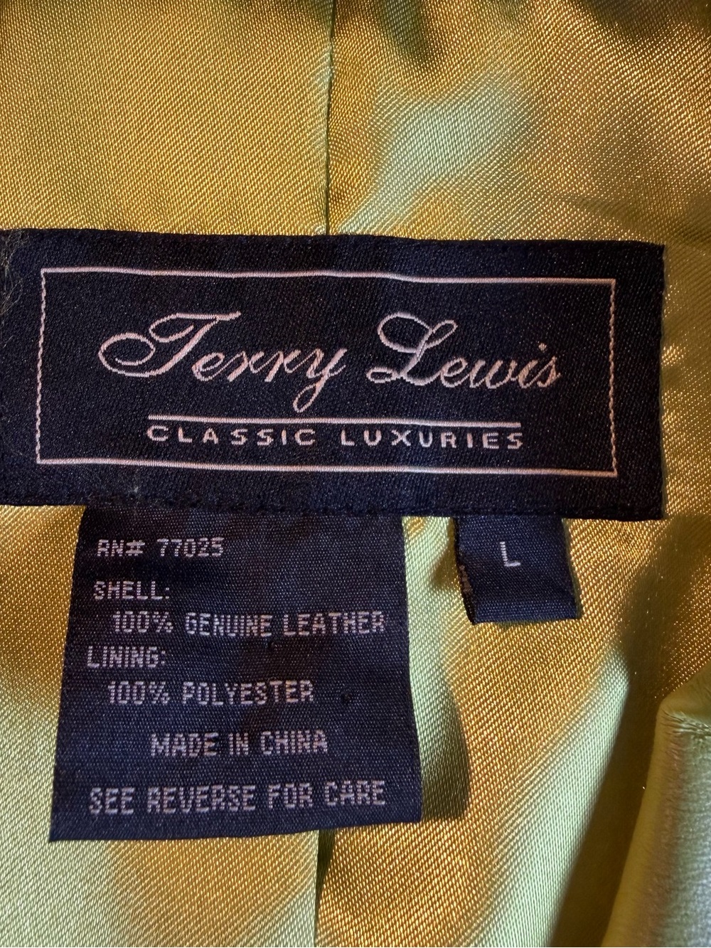 Terry Lewis Vintage Y2K Chartreuse Leather Blazer with Stud Trim - Picture 10 of 10